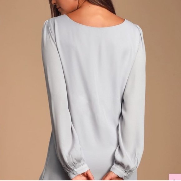 ❌SOLD❌Lulus Status Update Light Grey Shift Dress - Picture 2 of 6